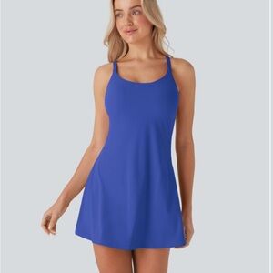 HALARA Royal Blue Swing Tank Dress